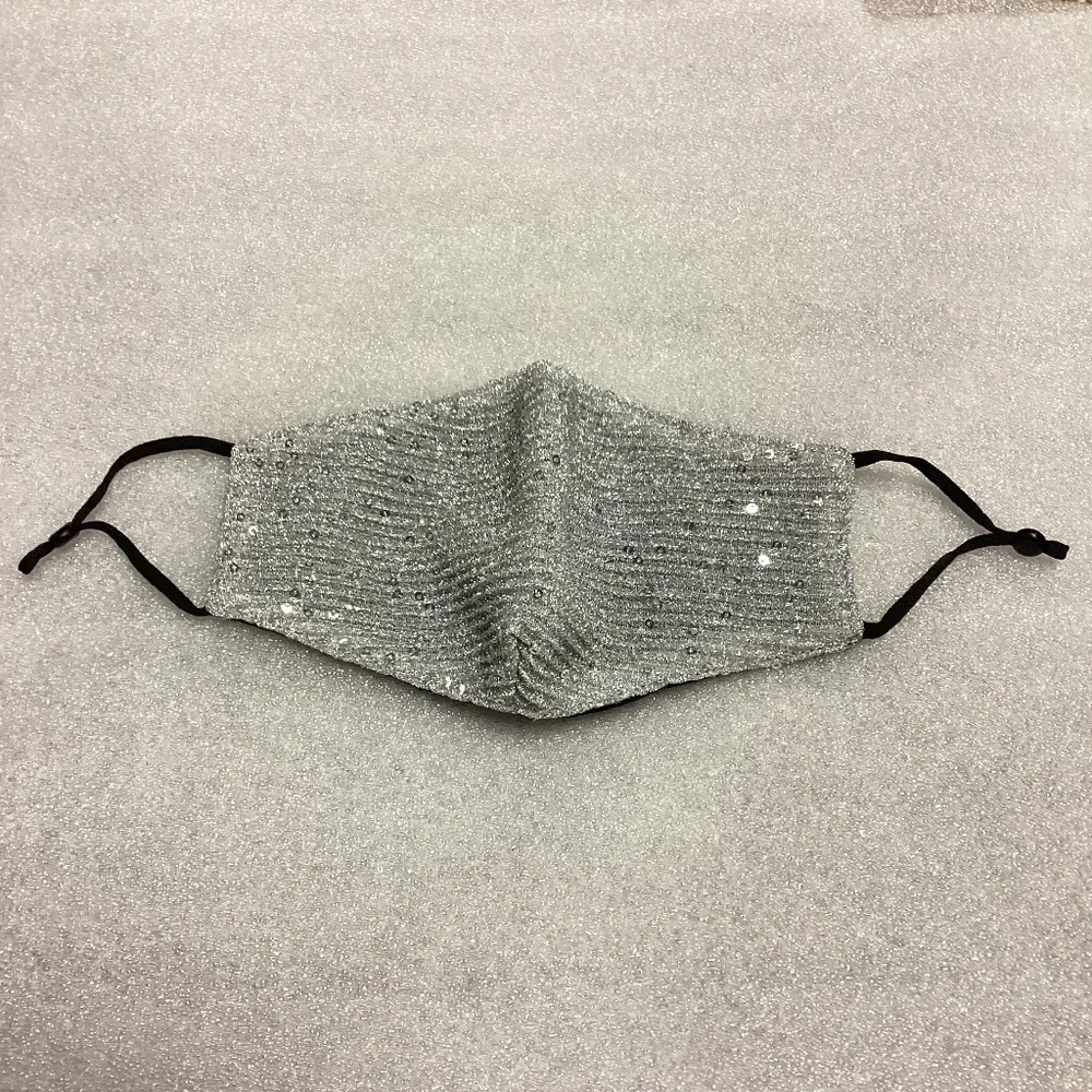 $5 Bundled * Silver Sequins Face Mask * NEW